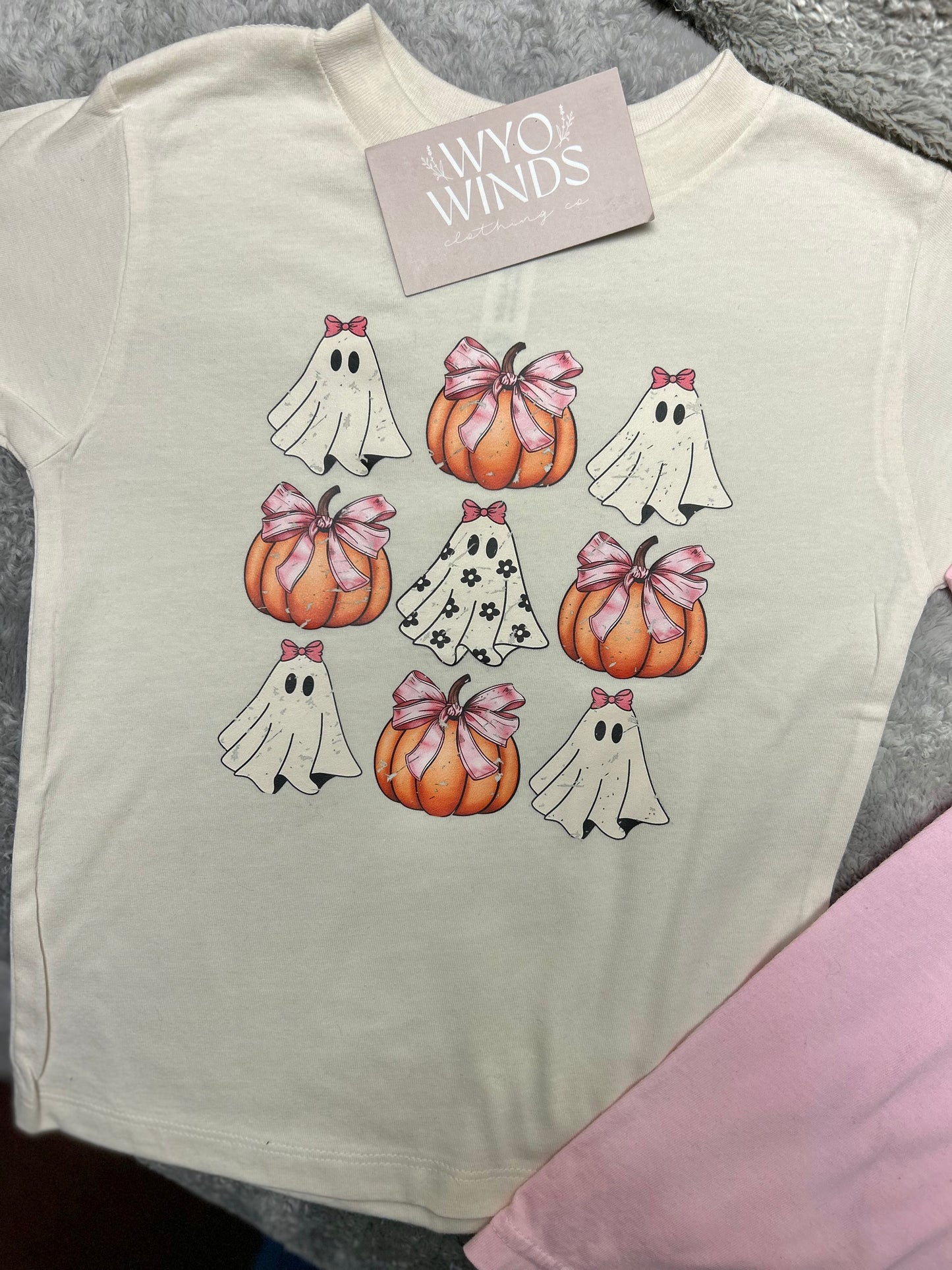 Adult Pumpkins & Ghosts tee