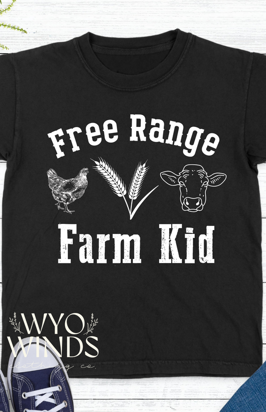 Free Range Farm Kids Tee