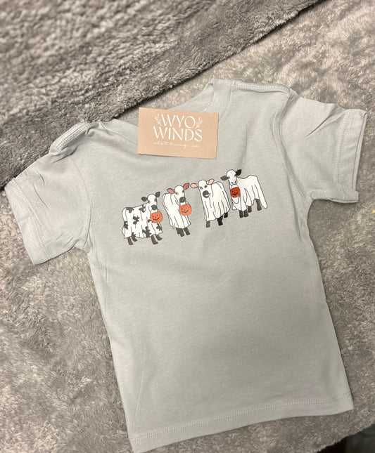 Kids Spooky Cows tee