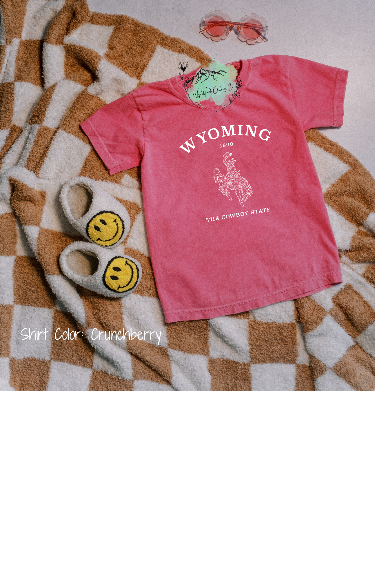 Youth Floral 1890 Steamboat Wyoming tee